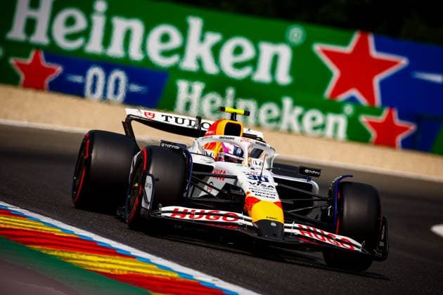 MOTORI - Formula 1 - Belgian Grand Prix 2025 30 Liam Lawson, (NZL) Racing Bulls, RB VCARB 02 Honda, during the Belgian GP, Spa-Francorchamps 24-27 July 2025 Formula 1 World Championship, WM, Weltmeisterschaft 2025. Belgium Belgium  Copyright: xIPAxSport ABACAx