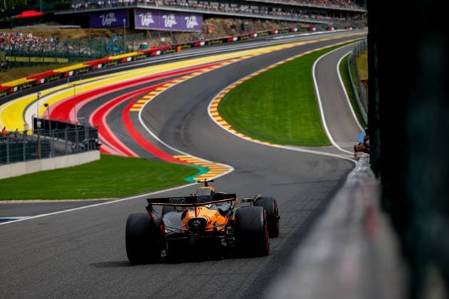 4 Lando Norris GBR, McLaren F1 Team , F1 Grand Prix of Belgium at Circuit de Spa Francorchamps on July 26, 2025 in Spa Francorchamps, Belgium Photo by HOCH ZWEI Spa Francorchamps Belgium