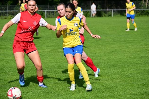 26 07 2025 xkhx Kassel Regionalliga Süd Season 2025 2026 Women KSV Hessen Kassel SF BG Marburg Hanna Kuntze KSV Hessen Kassel vs Antonia Hofmann SF BG Marburg