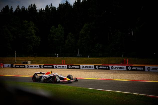 MOTORI - Formula 1 - Belgian Grand Prix 2025 30 Liam Lawson, (NZL) Racing Bulls, RB VCARB 02 Honda, during the Belgian GP, Spa-Francorchamps 24-27 July 2025 Formula 1 World Championship, WM, Weltmeisterschaft 2025. Belgium Belgium  Copyright: xIPAxSport ABACAx
