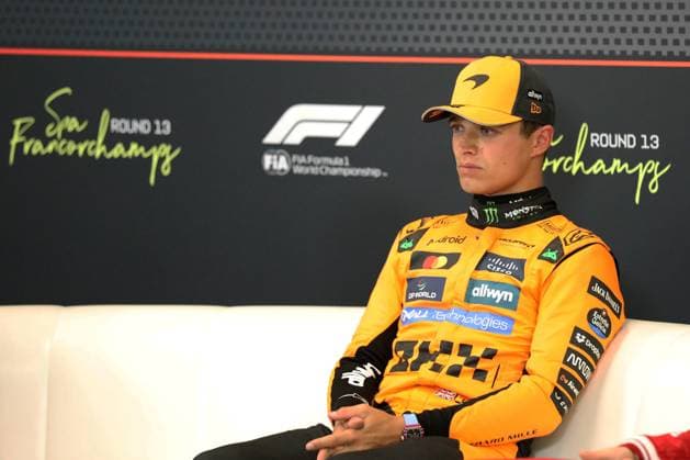 Stavelot, Belgium July 24 27, 2025 FIA Formula 1 World Championship Grand Prix Belgium Circuit de Spa Francorchamps 2025 Qualifying Saturday Pictured Lando Norris GBR takes pole position at Spa Francorchamps Circuit de Spa Francorchamps Copyright: xFotostandx xHorstxBernhardtx