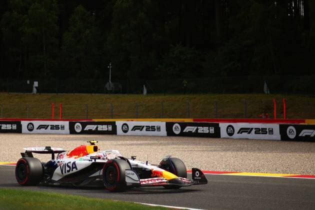Belgian Grand Prix Liam Lawson of Racing Bulls Formula One Team on track during qualifying for the F1 Grand Prix of Belgium at Spa-Francorchamps on July 26, 2025 in Stavelot, Belgium. Stavelot Spa-Francorchamps Belgium Copyright: xBasilex