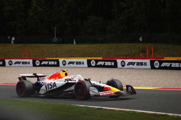 Belgian Grand Prix Liam Lawson of Racing Bulls Formula One Team on track during qualifying for the F1 Grand Prix of Belgium at Spa-Francorchamps on July 26, 2025 in Stavelot, Belgium. Stavelot Spa-Francorchamps Belgium Copyright: xBasilex