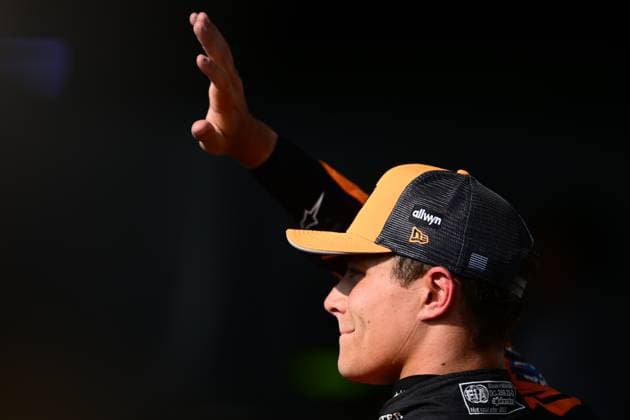 F1 Grand Prix of Belgium - Sprint & Qualifying Lando Norris of the McLaren F1 Team celebrates during the qualifying of the Belgian GP, the 15th round of the Formula 1 World Championship, WM, Weltmeisterschaft at Spa-Francorchamps Circuit in Malmedy, Wallonia, Belgium, on July 26, 2025. Malmedy Vallonia Belgium  Copyright: xAndreaxDiodatox originalFilename:diodato-formula1250726_npLpE.jpg