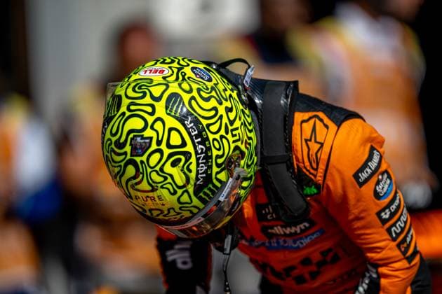 STAVELOT, BELGIUM: Lando Norris, racing for the McLaren F1 team during the 2025 Formula 1 Belgian Grand Prix at the Circuit de Spa-Francorchamps in Stavelot, Belgium