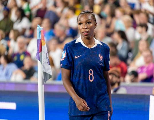 19 07 2025, UEFA Womens European Championship 2025 in Switzerland Quarter-final, France Germany, at St Jakob Park Basel Switzerland Grace Geyoro France