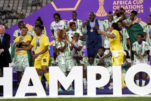 RABAT, MOROCCO - JULY 26: Nigeria during the 2025 Women s Africa Cup of Nations (WAFCON) Finals match between Morocco and Nigeria at Stade Olympique de Rabat on July 26, 2025 in Rabat, Morocco. Photo by Mansa Ayoola Copyright: xx