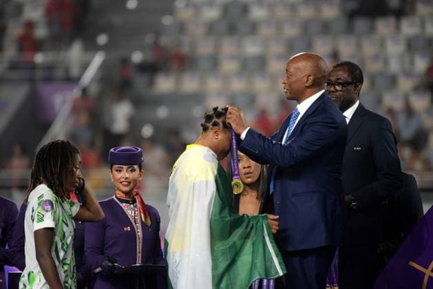 RABAT, MOROCCO - JULY 26: Nigeria during the 2025 Women s Africa Cup of Nations (WAFCON) Finals match between Morocco and Nigeria at Stade Olympique de Rabat on July 26, 2025 in Rabat, Morocco. Photo by Mansa Ayoola Copyright: xx