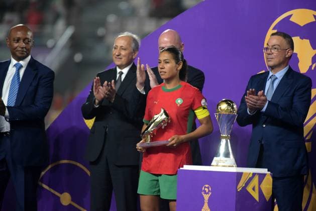 RABAT, MOROCCO - JULY 26: Ghizlane Chebbak of Morocco during the 2025 Women s Africa Cup of Nations (WAFCON) Finals match between Morocco and Nigeria at Stade Olympique de Rabat on July 26, 2025 in Rabat, Morocco. Photo by Mansa Ayoola Copyright: xx