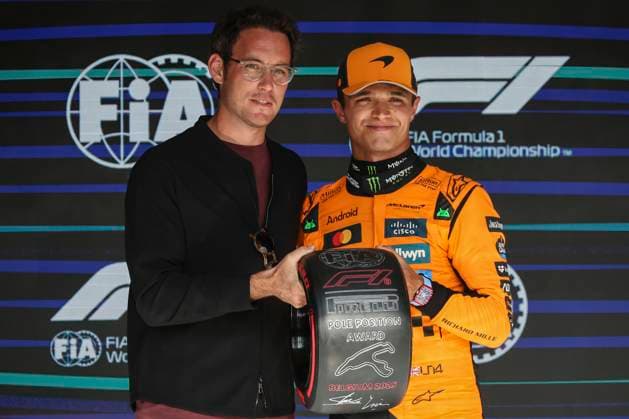 F1 Grand Prix Of Belgium - Qualifying Lando Norris of Great Britain driver of McLaren F1 team with the Pole Position Award after the qualifying session ahead of the Formula 1 Belgian Grand Prix at Spa-Francorchamps circuit in Spa, Belgium on July 26, 2025. Spa Belgium  Copyright: xNicolasxEconomoux originalFilename:economou-notitle250726_npvk2.jpg