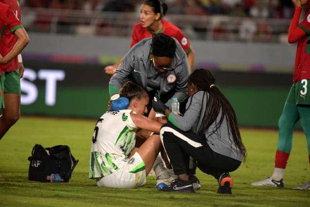RABAT, MOROCCO - JULY 26: Ashleigh Plumptre of Nigeria during the 2025 Women s Africa Cup of Nations (WAFCON) Finals match between Morocco and Nigeria at Stade Olympique de Rabat on July 26, 2025 in Rabat, Morocco. Photo by Mansa Ayoola Copyright: xx
