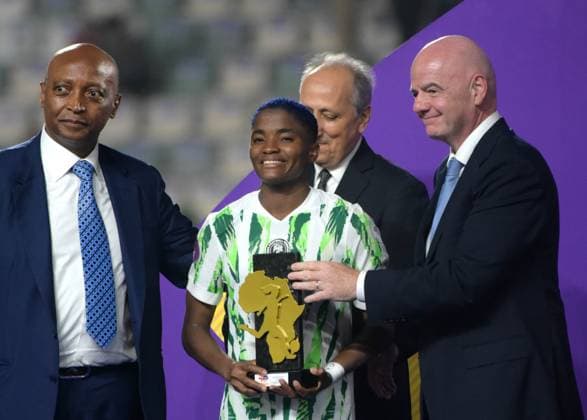 RABAT, MOROCCO - JULY 26: Rasheedat Ajibade of Nigeria during the 2025 Women s Africa Cup of Nations (WAFCON) Finals match between Morocco and Nigeria at Stade Olympique de Rabat on July 26, 2025 in Rabat, Morocco. Photo by Mansa Ayoola Copyright: xx