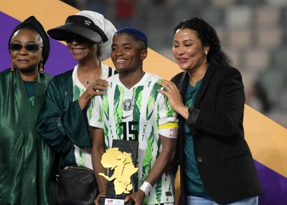 RABAT, MOROCCO - JULY 26: Rasheedat Ajibade of Nigeria during the 2025 Women s Africa Cup of Nations (WAFCON) Finals match between Morocco and Nigeria at Stade Olympique de Rabat on July 26, 2025 in Rabat, Morocco. Photo by Mansa Ayoola Copyright: xx