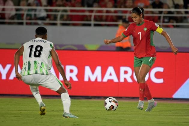RABAT, MOROCCO - JULY 26: Ghizlane Chebbak of Morocco during the 2025 Women s Africa Cup of Nations (WAFCON) Finals match between Morocco and Nigeria at Stade Olympique de Rabat on July 26, 2025 in Rabat, Morocco. Photo by Mansa Ayoola Copyright: xx