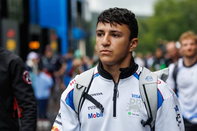 Isack Hadjar Racing Bulls, 20 , Belgian Grand Prix, Motorsport, Formula 1, 2025 season, 27 07 2025 Belgian Grand Prix, Motorsport, Formula 1, 2025 season, 27 07 2025 Spa Franchorchamps Copyright: xEibner-Pressefoto AlexanderxNeisx EP_ANS