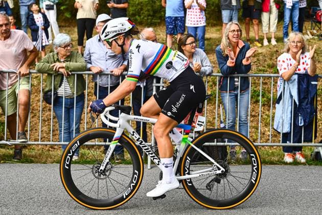 First Stage Of The 2025 Tour De France Women Belgian World Champion cyclist Lotte Kopecky (Team SD Worx-Protime) rides during the first stage of the fourth edition of the women s Tour de France, covering 78.8 km from Vannes to Plumelec, in Vannes, western France, on July 26, 2025. Plumelec Bretagne France  Copyright: xRonanxHoussinx originalFilename:houssin-cyclingf250727_npGVM.jpg