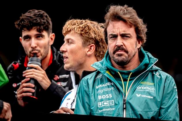 Formule 1 driver Fernando Alonso of Aston Martin during the Formula 1 Moët Chandon Belgium Grand Prix 2025 at the Circuit Spa Francorchamps season 2025 2026 in SPA, Belgium on 27 july 2025, photo by Marcel van Dorst EYE4images DeFodi Images
