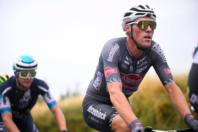 Tour de Wallonie 2025 Stage 2 SAMBREVILLE, BELGIUM - JULY 27 : Kielich Timo of Alpecin - Deceuninck during stage 2 of the 30th edition of Tour de Wallonie an UCI ProSeries 2.Pro cycling road race stage for Men Elite of 153.7 km with start in Huy and finish in Sambreville on July 27, 2025 in Sambreville, Belgium, 27 07 2025 ( Motordriver Pieter Van Herzele - Sambreville Belgium  Copyright: xTomasxSiskx
