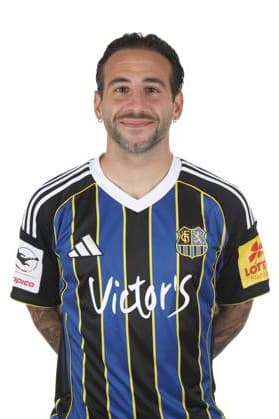 15.07.2025 - 3.Liga - 1.FC Saarbruecken - Fotoshooting - Fototermin - Fussball - Saison 2025 26 - SB - Foto-Termin des Drittligisten 1.FC Saarbrücken am 15.07.2025 , in Saarbrücken . Im Bild Calogero Rizzuto (7, 1. FC Saarbruecken). Saarbrücken Ludwigspark Saarland Deutschland