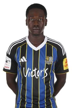 15.07.2025 - 3.Liga - 1.FC Saarbruecken - Fotoshooting - Fototermin - Fussball - Saison 2025 26 - SB - Foto-Termin des Drittligisten 1.FC Saarbrücken am 15.07.2025 , in Saarbrücken . Im Bild Elijah Krahn (5, 1. FC Saarbruecken). Saarbrücken Ludwigspark Saarland Deutschland