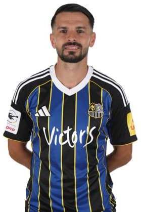 15.07.2025 - 3.Liga - 1.FC Saarbruecken - Fotoshooting - Fototermin - Fussball - Saison 2025 26 - SB - Foto-Termin des Drittligisten 1.FC Saarbrücken am 15.07.2025 , in Saarbrücken . Im Bild Kasim Rabihic (10, 1. FC Saarbruecken). Saarbrücken Ludwigspark Saarland Deutschland