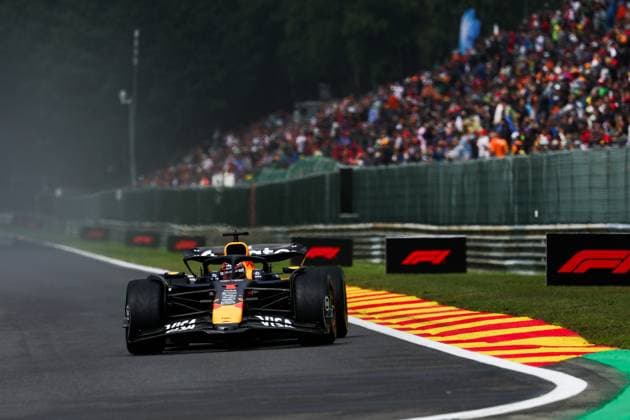 F1 - BELGIAN GRAND PRIX 2025 01 VERSTAPPEN Max (nld), Red Bull Racing RB21, action during the 2025 Formula 1 Belgian Grand Prix, 13th round of the 2025 FIA Formula One World Championship, WM, Weltmeisterschaft from July 25 to 27, 2025 on the Circuit de Spa-Francorchamps, in Stavelot, Belgium -  Copyright: xFLORENTxGOODENx