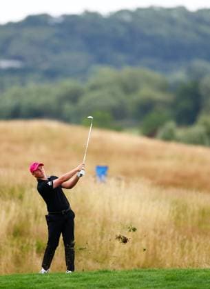 Caleb Surratt of USA. LIV Golf UK, Day Three, Golf, JCB Golf & Country Club, Uttoxeter, UK - 27 Jul 2025Uttoxeter JCB Golf & Country Club United Kingdom EDITORIAL USE ONLY No use with unauthorised audio, video, data, fixture lists, club league logos or live services. Online in-match use limited to 120 images, no video emulation. No use in betting, games or single club league player publications. Copyright: xJamesxMarsh Shutterstockx 15410873o