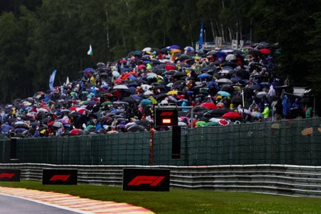 F1 - BELGIAN GRAND PRIX 2025 Rain, red flag, drapeau during the 2025 Formula 1 Belgian Grand Prix, 13th round of the 2025 FIA Formula One World Championship, WM, Weltmeisterschaft from July 25 to 27, 2025 on the Circuit de Spa-Francorchamps, in Stavelot, Belgium -  Copyright: xANTONINxVINCENTx