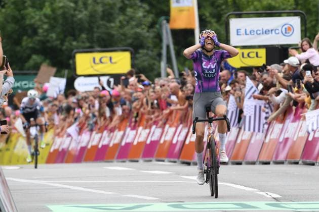TOUR DE FRANCE DES FEMMES PHOTOPQR LE TELEGRAMME Nicolas Creach ; ; 27 07 2025 ; Cyclisme Saison 2025 27 juillet 2025 2 ème étape du tour de france femmes Brest - Quimper Mavi Garcia remporte la 2 ème étape Photos Nicolas Créach - 4th edition of the Women’s Tour de France Brest - Quimper July 27, 2025 France  Copyright: xPHOTOPQR LExTELEGRAMME MAXPPPxNicolasxCreachx 20250727TGB6788 20250727TGB6788