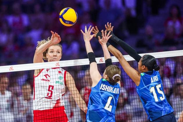 27.07.2025 LODZ ULICA BANDURSKIEGO ATLAS ARENA LIGA NARODOW KOBIET 2025 ( NATION™S LEAGUE VOLLEY 2025 WOMEN ) MECZ POLSKA - JAPONIA ( GAME POLAND - JAPAN ) NZ KORNELUK AGNIESZKA FOTO LUKASZ GROCHALA CYFRASPORT NEWSPIX.PL --- Newspix.pl  20250727CSLG0010