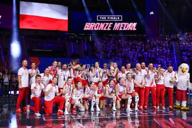 LODZ 27.07.2025 SIATKOWKA KOBIET LIGA NARODOW 2025 - MECZ O 3. MIEJSCE: POLSKA - JAPONIA --- WOMENS VOLLEYBALL NATIONS LEAGUE 2025 FINALS - 3RD PLACE MATCH IN LODZ: POLAND - JAPAN REPREZENTACJA POLSKI TEAM POLAND FOT. ANNA KLEPACZKO FOTOPYK NEWSPIX.PL --- newspix.pl 