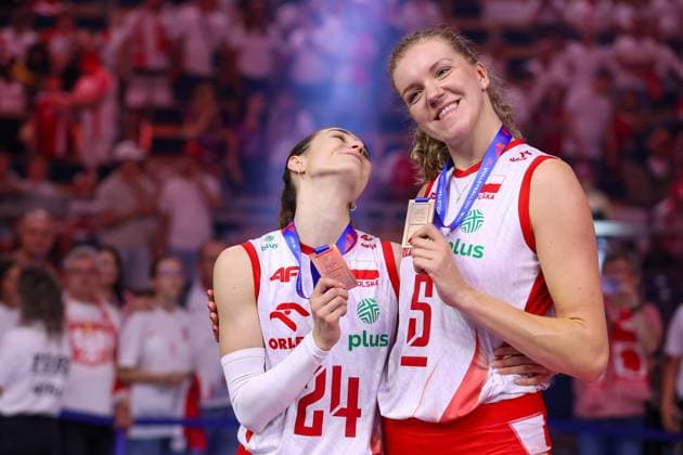 LODZ 27.07.2025 SIATKOWKA KOBIET LIGA NARODOW 2025 - MECZ O 3. MIEJSCE: POLSKA - JAPONIA --- WOMENS VOLLEYBALL NATIONS LEAGUE 2025 FINALS - 3RD PLACE MATCH IN LODZ: POLAND - JAPAN PAULINA DAMASKE AGNIESZKA KORNELUK FOT. ANNA KLEPACZKO FOTOPYK NEWSPIX.PL --- newspix.pl 