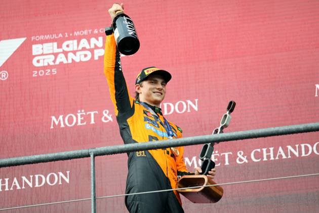 Stavelot, Belgium July 24 27, 2025 FIA Formula 1 World Championship Grand Prix Belgium Circuit de Spa Francorchamps 2025 Race Sunday Pictured Oscar Piastri AUS wins the Belgian Grand Prix Circuit de Spa Francorchamps Copyright: xFotostandx xHorstxBernhardtx