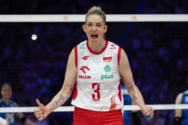 Poland - Japan 27.07.2025 Lodz, Poland, women s Volleyball Nations League 2025, final round finals , final game ( match ) Poland - Japan ; (siatkowka, Liga Narodow kobiet, final , runda finalowa Polska - Japonia ) image shows: Magdalena Stysiak photo Katarzyna Plewczynska Fotostyk Copyright: xKatarzynaxPlewczynskax 20250727FCTKP2031