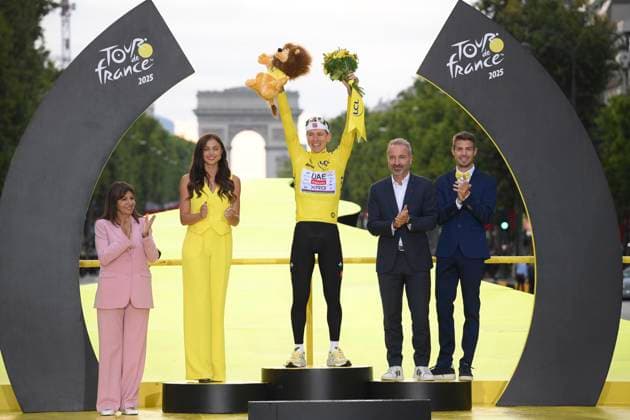 Cycling, Tour de France, 21st stage, overall winner Tadej Pogacar