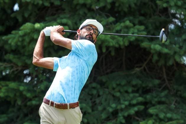 July 27th, 2025: Akshay Bhatia of the United States hits his shot on the second tee during the final round of the 3M Open 2025 at TPC Twin Cities on July 27th, 2025 in Blaine, Minnesota. -CSM Blaine USA - ZUMAc04_ 20250727_zma_c04_105 Copyright: xStevenxGarciax