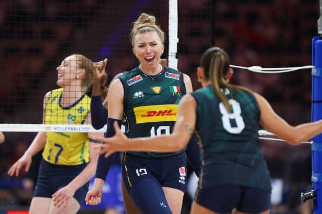 LODZ 27.07.2025 SIATKOWKA KOBIET LIGA NARODOW 2025 - MECZ FINAL: WLOCHY - BRAZYLIA --- WOMENS VOLLEYBALL NATIONS LEAGUE 2025 FINALS - FINAL MATCH IN LODZ: ITALY - BRAZIL SARAH LOUISA FAHR FOT. ANNA KLEPACZKO FOTOPYK NEWSPIX.PL --- newspix.pl 