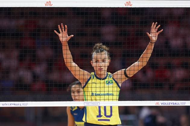 LODZ 27.07.2025 SIATKOWKA KOBIET LIGA NARODOW 2025 - MECZ FINAL: WLOCHY - BRAZYLIA --- WOMENS VOLLEYBALL NATIONS LEAGUE 2025 FINALS - FINAL MATCH IN LODZ: ITALY - BRAZIL GABRIELA BRAGA GUIMARAES FOT. ANNA KLEPACZKO FOTOPYK NEWSPIX.PL --- newspix.pl 