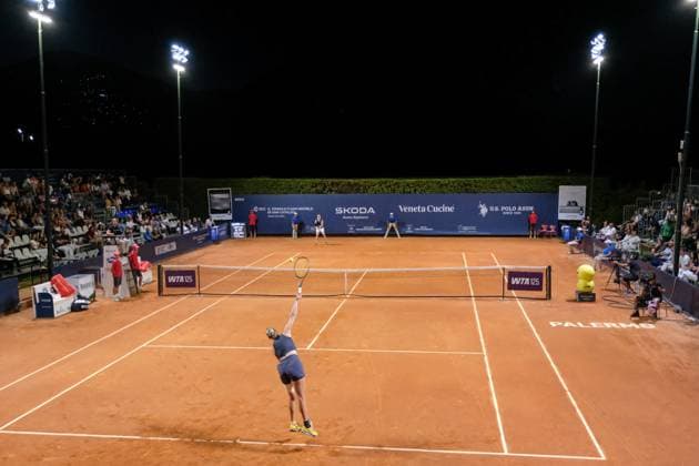 TENNIS - Internazionali di Tennis - 36° Palermo Ladies Open Anouk Koevermans in action against Francesca Jones during the 36th Palermo Ladies Open at Country Time Club during 36Â° Palermo Ladies Open, International Tennis match in Palermo, Italy, July 27 2025 Palermo Italy  Copyright: xIPAxSport ABACAx