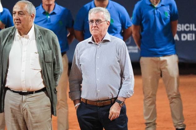 TENNIS - Internazionali di Tennis - 36° Palermo Ladies Open Finalist Award Ceremony, Roberto La Galla Mayor of Palermo during the 36th Palermo Ladies Open at Country Time Club during 36Â° Palermo Ladies Open, International Tennis match in Palermo, Italy, July 27 2025 Palermo Italy  Copyright: xIPAxSport ABACAx