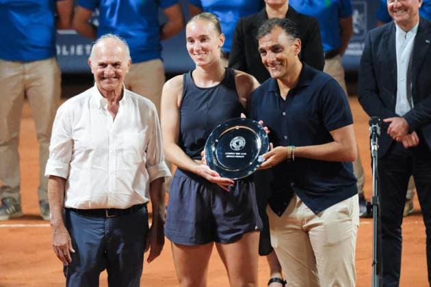 TENNIS - Internazionali di Tennis - 36° Palermo Ladies Open Finalist Award Ceremony, Annouk Koevermans (2nd place) during the 36th Palermo Ladies Open at Country Time Club during 36Â° Palermo Ladies Open, International Tennis match in Palermo, Italy, July 27 2025 Palermo Italy  Copyright: xIPAxSport ABACAx