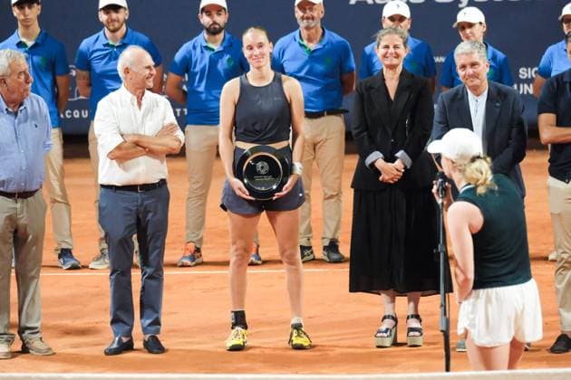 TENNIS - Internazionali di Tennis - 36° Palermo Ladies Open Finalist Award Ceremony, Francesca Jones (1st place) during the 36th Palermo Ladies Open at Country Time Club during 36Â° Palermo Ladies Open, International Tennis match in Palermo, Italy, July 27 2025 Palermo Italy  Copyright: xIPAxSport ABACAx