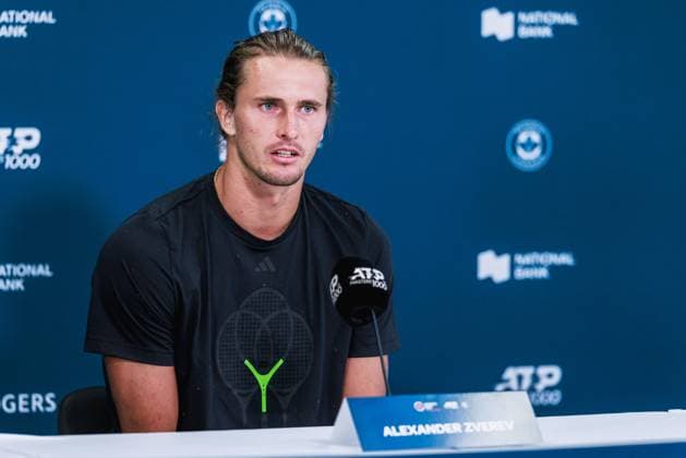 July 27, 2025, Toronto, Ontario, Canada: ALEXANDER ZVEREV of Germany is seen during a press conference, PK, Pressekonferenz at the 2025 National Bank Open at Sobeys Stadium in Toronto, Ontario. Toronto Canada - ZUMAt160 20250727_zip_t160_003 Copyright: xMathewxTsangx
