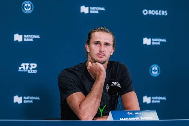 July 27, 2025, Toronto, Ontario, Canada: ALEXANDER ZVEREV of Germany is seen during a press conference, PK, Pressekonferenz at the 2025 National Bank Open at Sobeys Stadium in Toronto, Ontario. Toronto Canada - ZUMAt160 20250727_zip_t160_005 Copyright: xMathewxTsangx