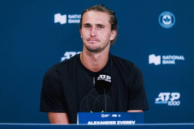 July 27, 2025, Toronto, Ontario, Canada: ALEXANDER ZVEREV of Germany is seen during a press conference, PK, Pressekonferenz at the 2025 National Bank Open at Sobeys Stadium in Toronto, Ontario. Toronto Canada - ZUMAt160 20250727_zip_t160_007 Copyright: xMathewxTsangx