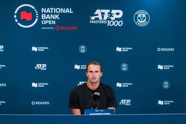 July 27, 2025, Toronto, Ontario, Canada: ALEXANDER ZVEREV of Germany is seen during a press conference, PK, Pressekonferenz at the 2025 National Bank Open at Sobeys Stadium in Toronto, Ontario. Toronto Canada - ZUMAt160 20250727_zip_t160_008 Copyright: xMathewxTsangx