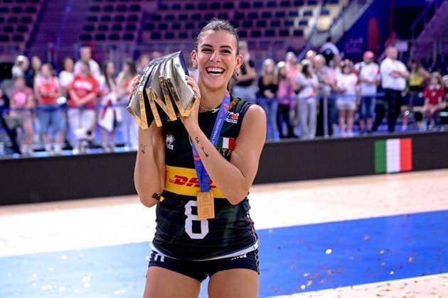 SIATKOWKA KOBIET LIGA NARODOW 2025 TURNIEJ FINALOWY: BRAZYLIA - WLOCHY --- WOMENS VOLLEYBALL NATIONS LEAGUE 2025 FINAL ROUND MATCH IN LODZ: BRAZIL - ITALY N Z ALESSIA ORRO FOT. PAWEL PIOTROWSKI 400MM.PL NEWSPIX.PL --- newspix.pl 