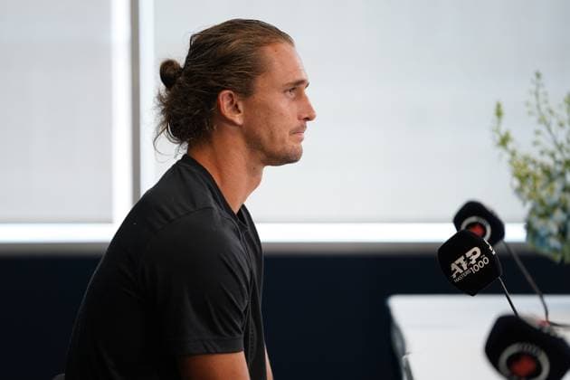 July 27, 2025, Toronto, Ontario, Canada: Alexander Zverev speaks during a press conference, PK, Pressekonferenz on day 2 of the ATP, Tennis Herren Masters 1000 National Bank Open at Sobeys Stadium. on July 27, 2025 in Toronto, Canada. Toronto Canada - ZUMAe321 20250727_zsa_e321_126 Copyright: xLeonardoxRamirezx