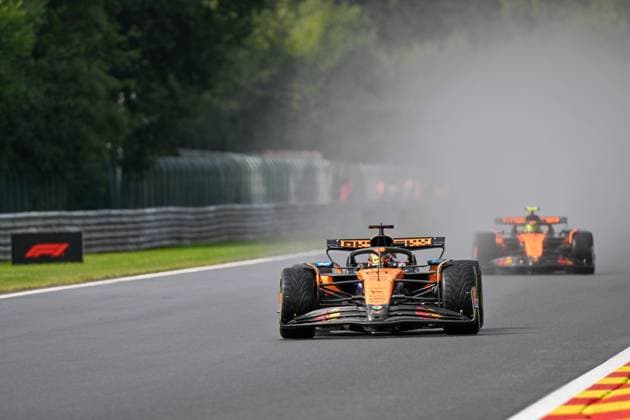 Formula 1 GP Spa Belgium Sunday, 27 07 2025 Oscar Piastri 81, McLaren Formula 1 Team and Lando Norris 4, McLaren Formula 1 Team Formula 1 GP Spa Belgium Sunday, 27 07 2025 Copyright: xBEAUTIFULxSPORTS Erlhofx