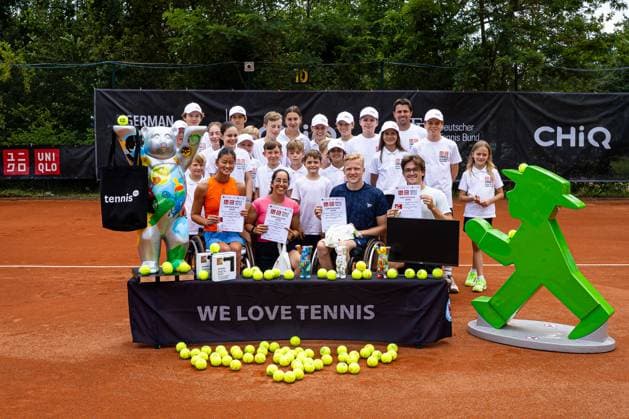 Award ceremonies Maylee PHELPS USA , Maayan ZIKRI ISR , Anderson PARKER AUS and Robin GROENEWOUD NED , 35 German Open Beate Loddenkemper Trophy 2025 Final Day, Berlin, SV Zehlendorfer Wespen, 27 07 2025, Copyright: xClaudioxGärtnerx